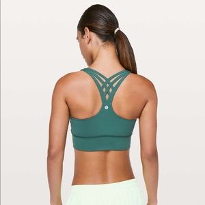 Lululemon Mind Over Miles bra Green Jasper 8
